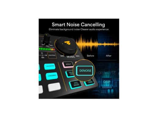 Maono-Maonocaster-Lite-AU-AM200-S1-podcaster-mixer-og-mikrofon-Drum-Limousine