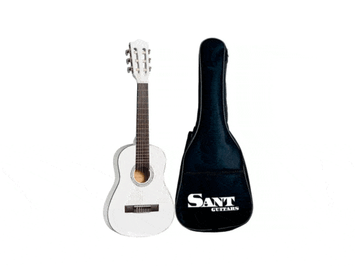 Sant-Guitars-CJ-30-WH-spansk-børne-guitar-hvid-Drum-Limousine
