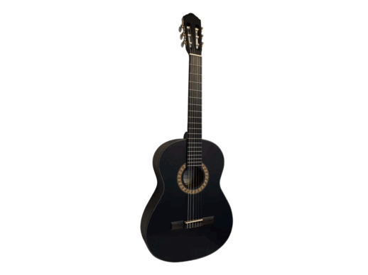 Santana-Classical-18-MBK-spansk-guitar-matt-black-Drum-Limousine