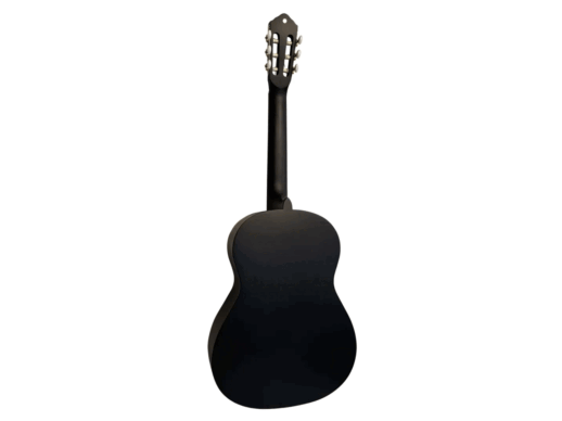 Santana-Classical-18-MBK-spansk-guitar-matt-black-Drum-Limousine-back