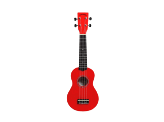 Santana-01-R-ukulele-rød-Drum-Limousine