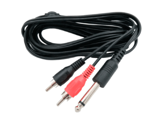 Drum-Limousine--jack(mono)-til-2x-phono-kabel-3-meter