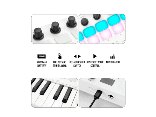 M-Vave-SMK-25-MKII-bluetooth-midi-keyboard-Drum-Limousine