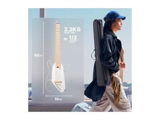 Donner-HUSH-I-PRO-silent-guitar-hvid-Drum-Limousine