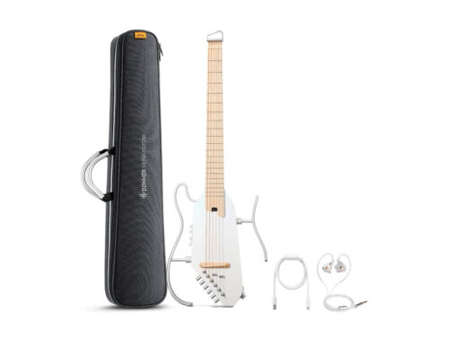 Donner-HUSH-I-PRO-silent-guitar-hvid-Drum-Limousine