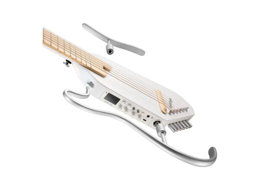 Donner-HUSH-I-PRO-silent-guitar-hvid-Drum-Limousine