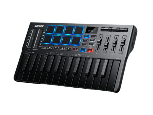 Donner-DMK-25-Pro-midi-keyboard-Drum-Limousine