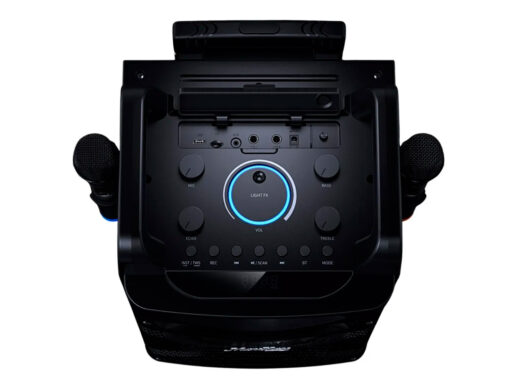 MouKey-MTs10-2-transportabelt-anlæg-m-2-trådløse-mikrofoner-Drum-Limousine