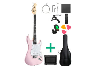Donner DST-80 el-guitar pakke pink DN-EC6957