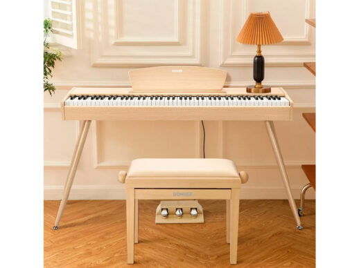 Donner-Adjustable-klaverbænk-beige Donner-Adjustable-klaverbænk-beige
