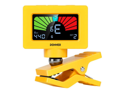 Donner-DT10-klemme-tuner-gul Donner-DT10-klemme-tuner-gul