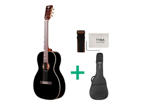 Tyma-P18E-BK-western-guitar-sort