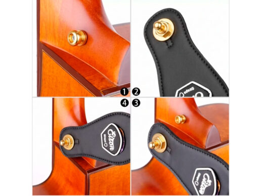 Wingo-StrapLock-set-guitar-remlås-gold Wingo-StrapLock-set-guitar-remlås-gold