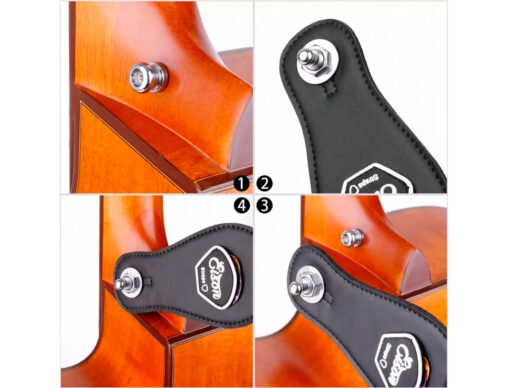 Wingo-StrapLock-set-guitar-remlås-krom