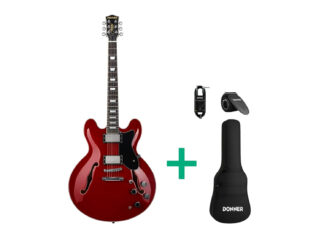 Donner-DJP-1000R-el-guitar-rød