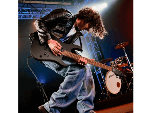 Donner-DMT-100-B-el-guitar-sort