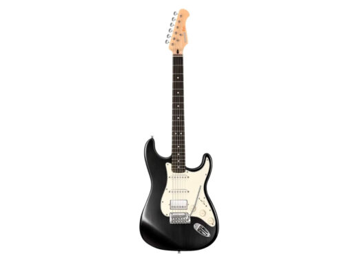 Donner-DST-400-el-guitar-transparent-black