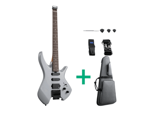 Donner-HLX-500-Headless-el-guitar-jet-gray