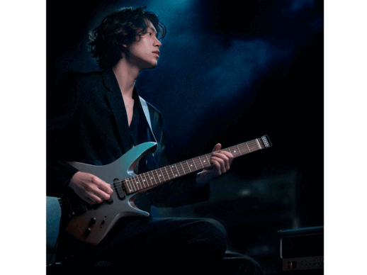 Donner-HLX-500-Headless-el-guitar-night-glow