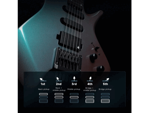 Donner-HLX-500-Headless-el-guitar-night-glow