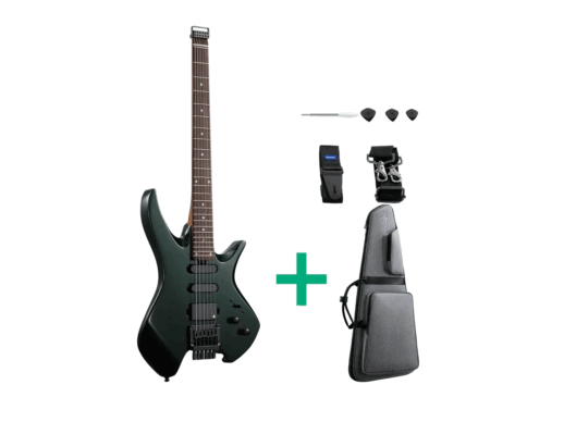 Donner-HLX-500-Headless-el-guitar-racing-green
