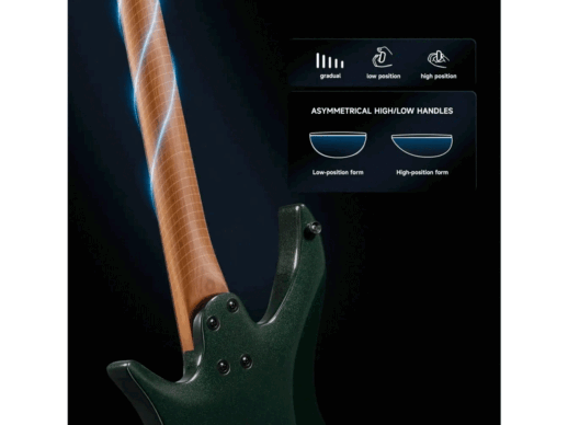 Donner-HLX-500-Headless-el-guitar-racing-green
